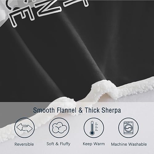 Miniatura 5 de SOULZZZ Manta de astronauta de gatos, manta de sherpa súper suave para sofá, mullida, acogedora, para los amantes de los gatos (50 x 60 pulgadas)