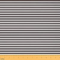 Vista 10 de The Yard - Tela de tapicería a rayas verdes – Rayas horizontales de granja líneas geométricas para interiores y exteriores, rayas góticas