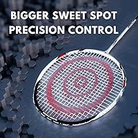 Kawasaki Professional Graphite Badminton Racket Set - Lightweight 95g, 2 Rackets, 3 Shuttlecocks, Overgrips & Bag for Training & Fun