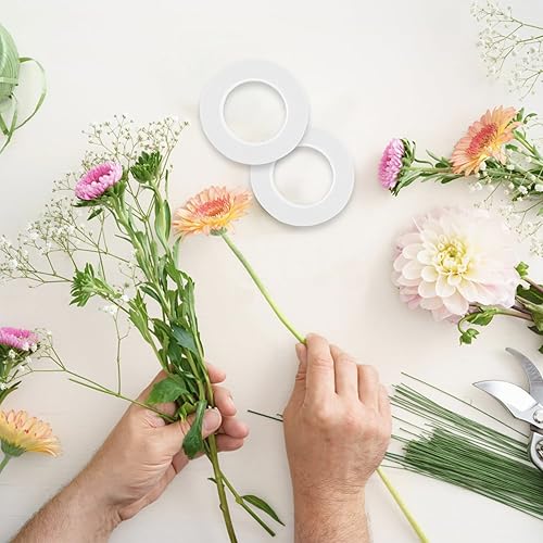 Miniatura 3 de Coobbar Cintas florales para ramo de flores, 15 rollos de cinta adhesiva de flores para envolver tallos de ramo y manualidades florales (12 pulgada