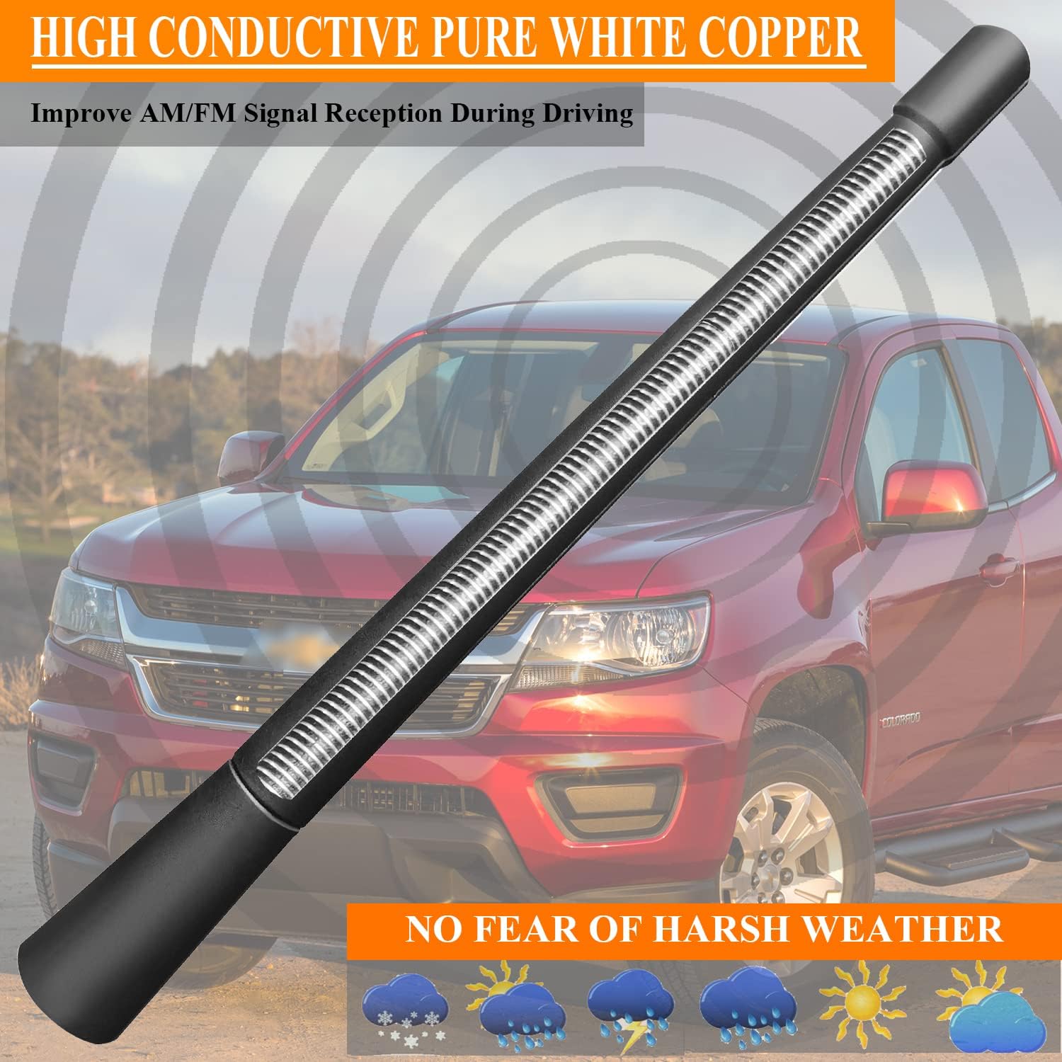 7 Inch Antenna Replacement for Chevy Colorado (2015-2023)