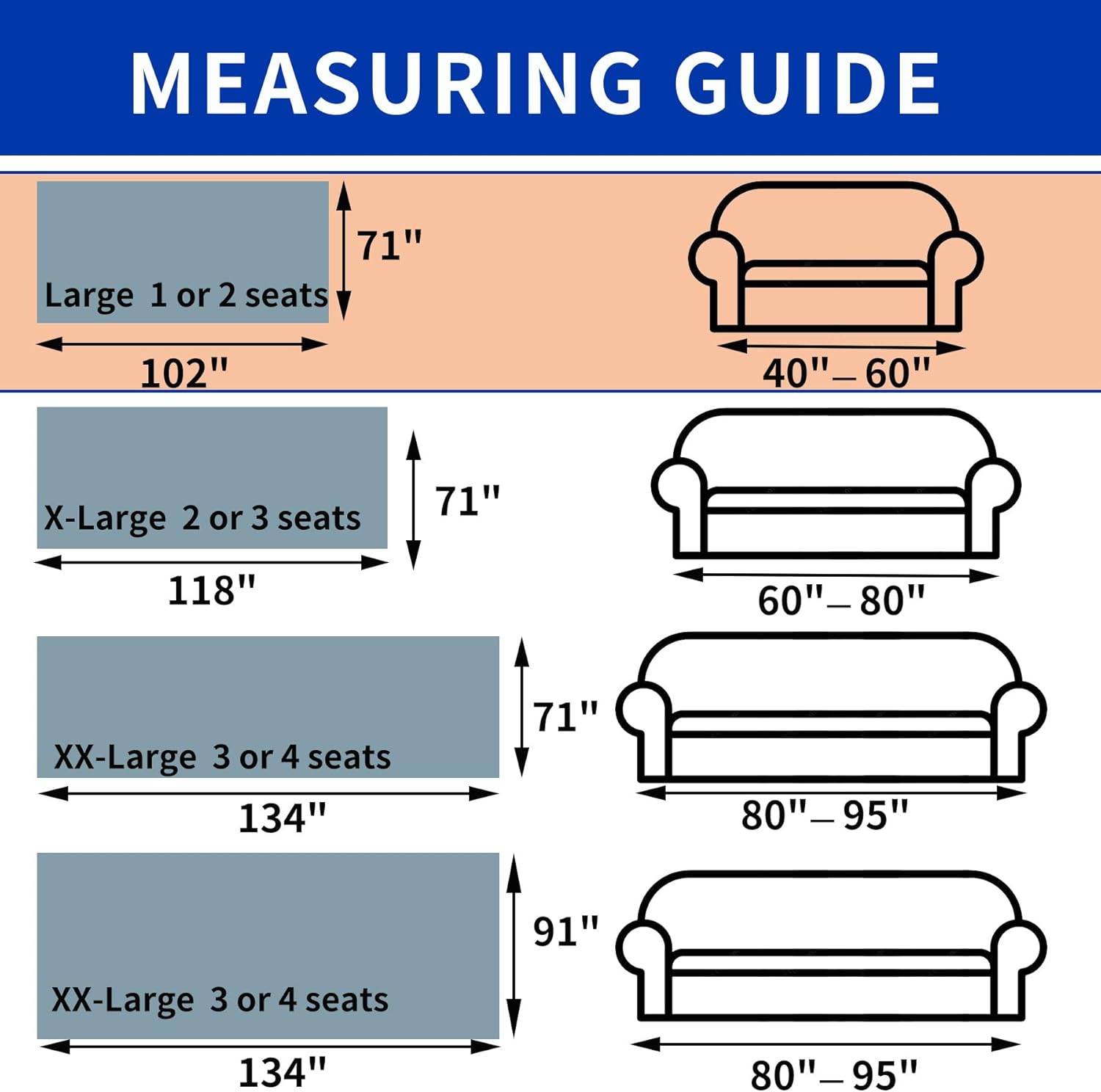 LUFEIJIASHI Vintage Couch Covers for Sofa Washable Sofa Covers for 2 Cushion Couch Non Slip Couch Covers for sectional Sofa Chenille Jacquard Furniture Protector for Dogs Pet Friendly Grey, 71"x102"