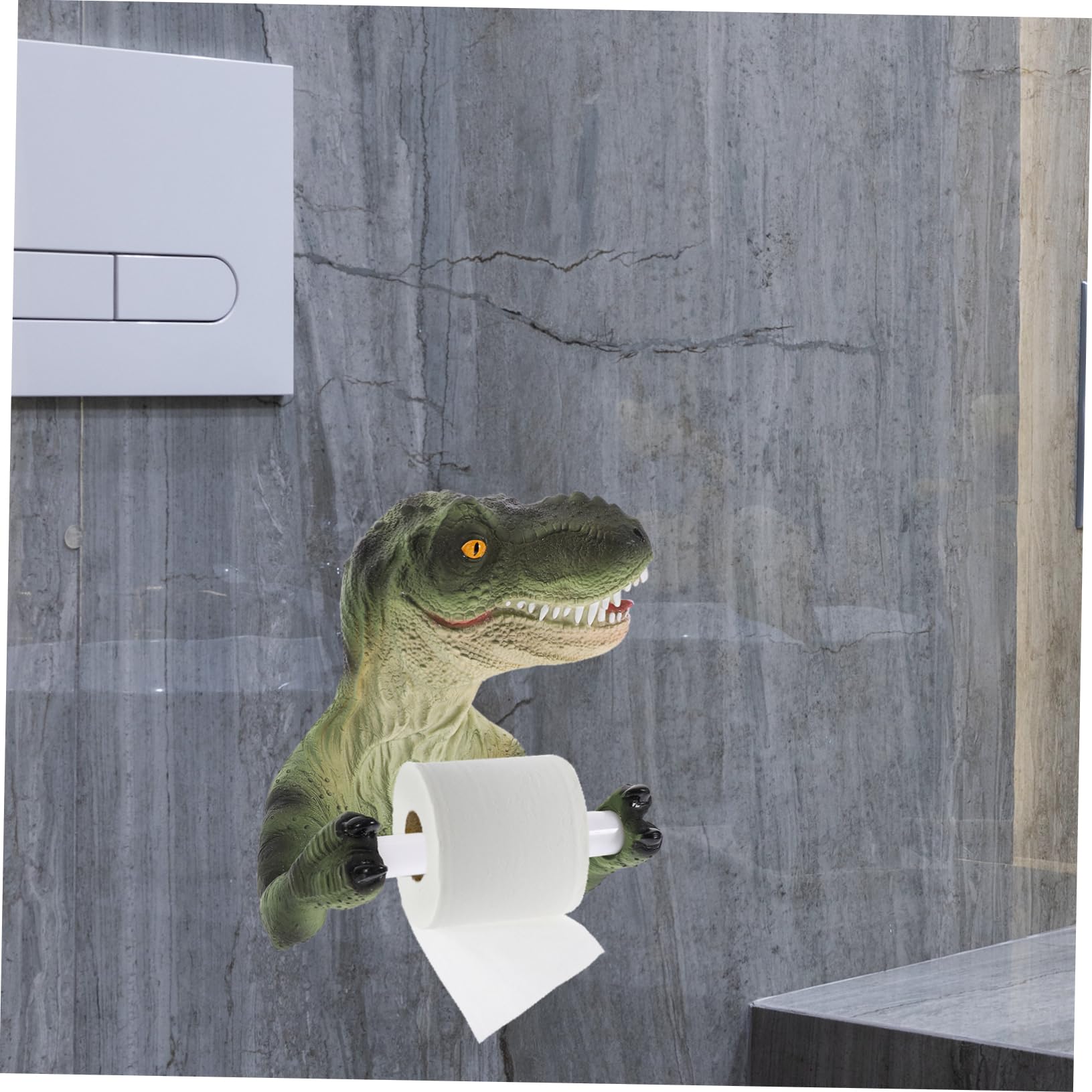 Happyyami Portarrollos De Papel Higiénico Forma De Adhesivo para Baño Portarrollos Divertido Colgador Papel Pared