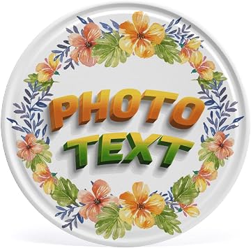 Custom Metal Signs, 12" X 12" Personalized Retro Poster Metal Tin Sign with Photo & Text for Outdoor & Indoor Wall Decor Home Bar, Man Cave, Garage Round