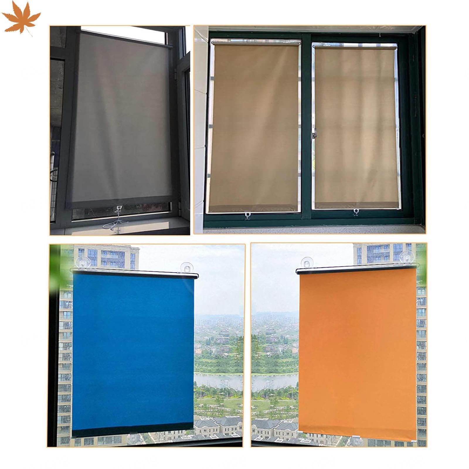 Tenda A Rullo Oscurante Con Ventosa - Nero, 50x125cm, Per Finestre E Balconi - Foto 4