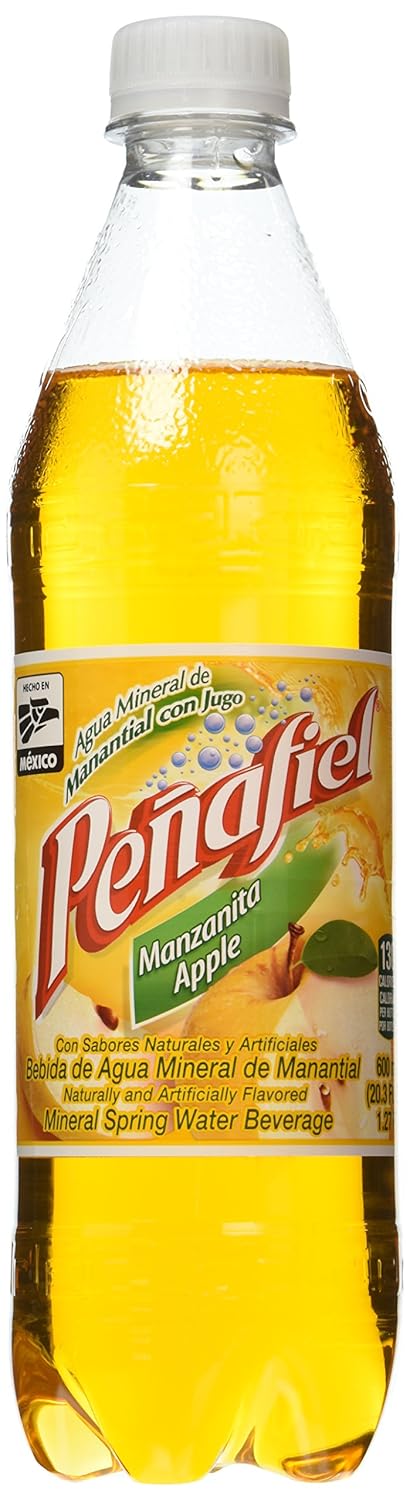 Peñafiel Manzanita Mineral Spring Water, 20.3 fl oz bottles (Pack of 12)