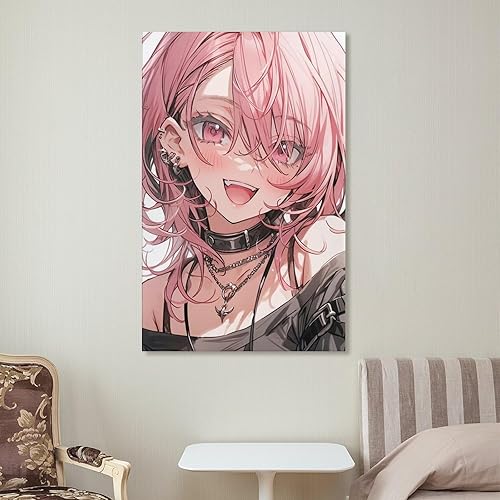 Miniatura 7 de Póster de anime japonés Beauty Girl (1) Pintura sobre lienzo, póster de arte de pared, impresión de desplazamiento, decoración de paredes de sala de