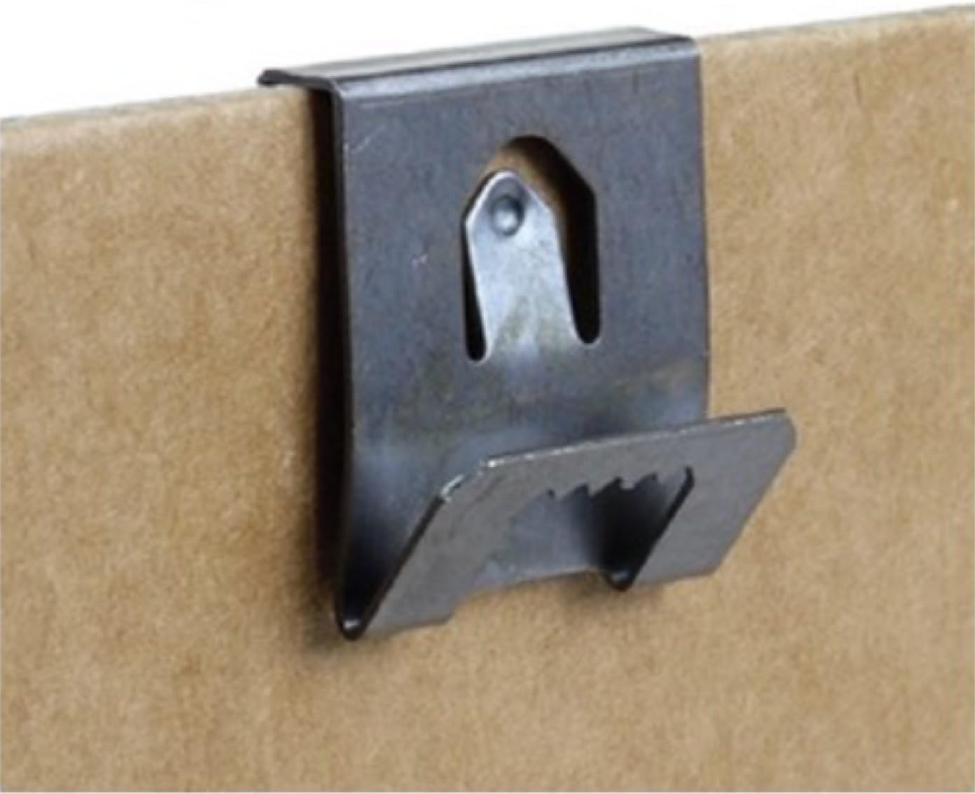 Clip Over Sawtooth Frame Hanger 2-3mm Board (100 Pack) Picture Hanging