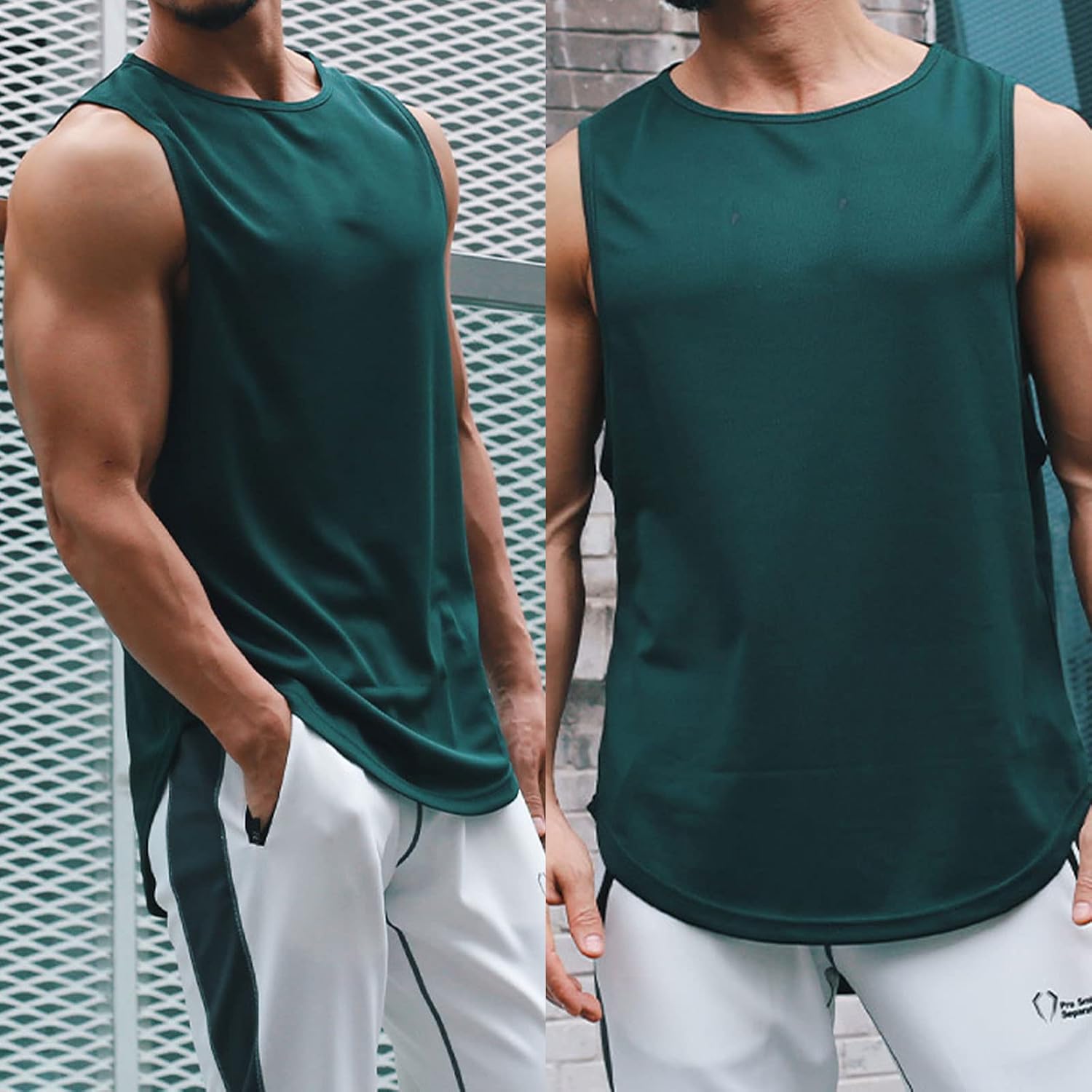 Men's Althletic Quick Dry Gym Muscle Lightweight Breathable Tank Top Workout Sleeveless Tee Bodybuilding Fitness - Image 4