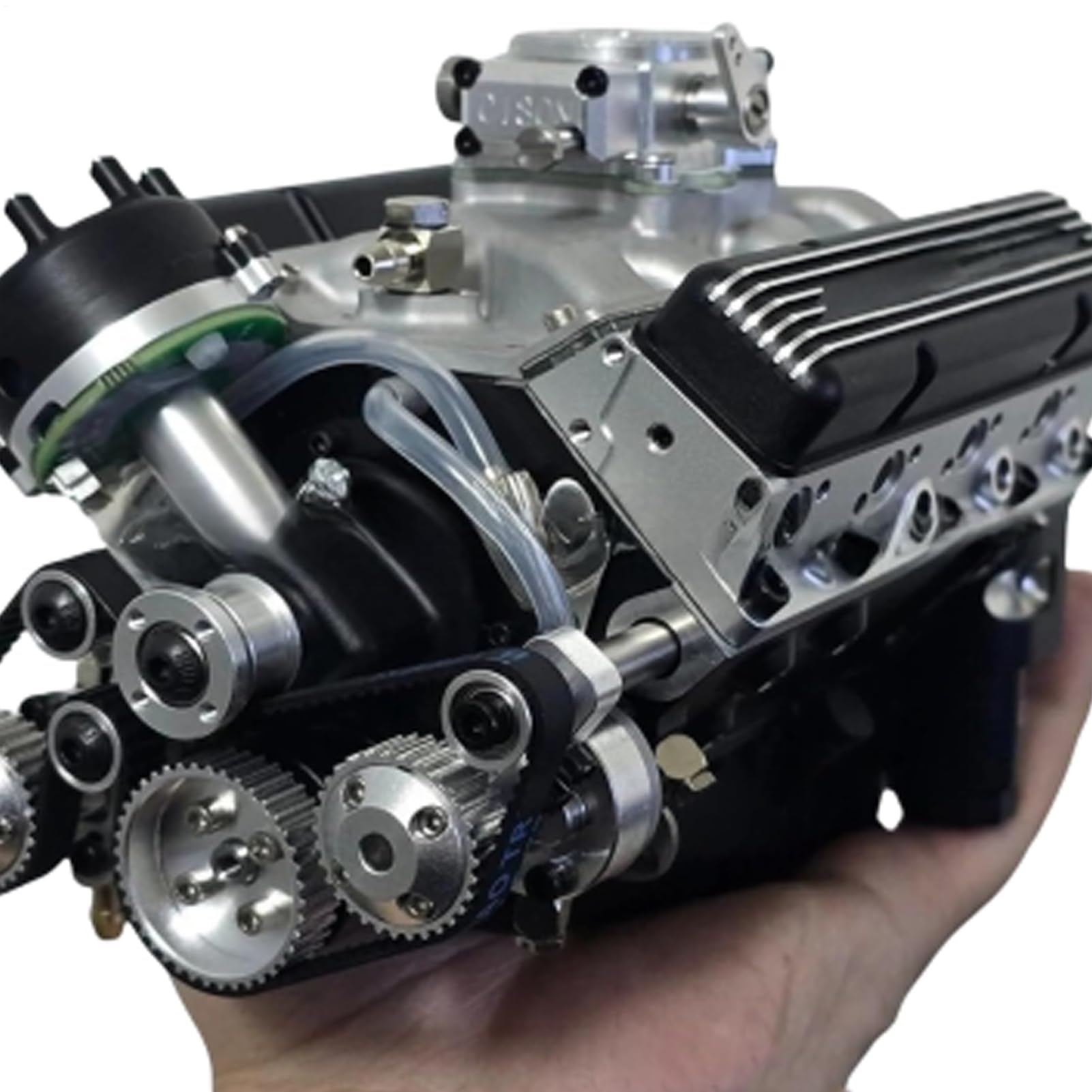 Zeyaoaea V8 Small-Block Engine Model Kits, Cison V8 Build Your Own Stem V8 Model Engine For Adults, Desk Ornament For Hobby Display Education Classroom Home Workshop Birthday Workplace Collector — image 1