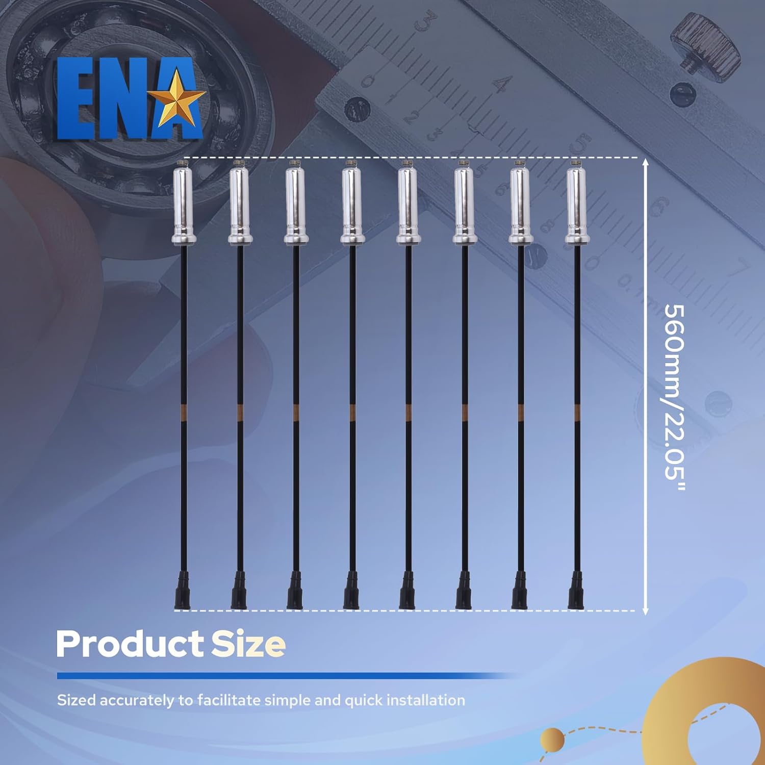 ENA Spark Plug Wire Set 6.2 Compatible with Ford F-250 F-350 Super Duty V8 6.2L F250 F350 2017 2018 2019 2020