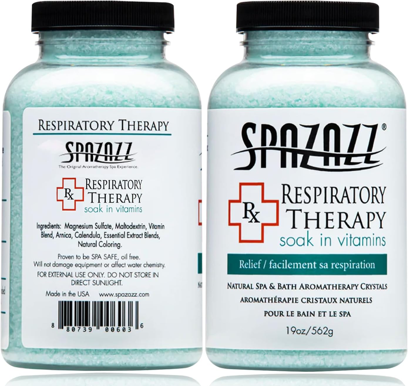 Spazazz RX Respiratory Therapy - Relief Hot Tub & Spa Salts for Relaxation