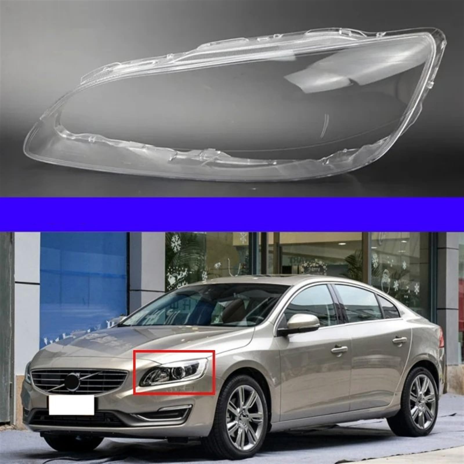 Amazon | 車のフロントヘッドライトカバー ボルボ用 V60用 S60用 S60L 