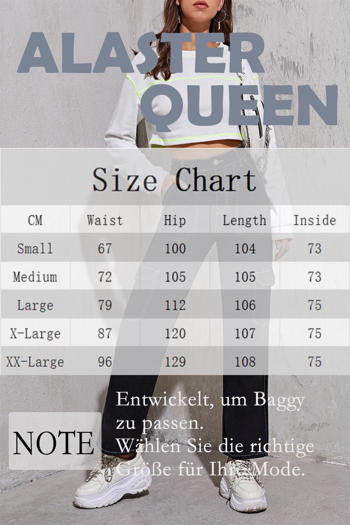 Alaster Queen Jeans Vita Alta Jeans Moda Jeans Elastici Pantaloni Donna