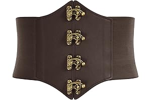 Steampunk Pirate Costumes Corset Belts Retro Buckle Wide Waist Cincher