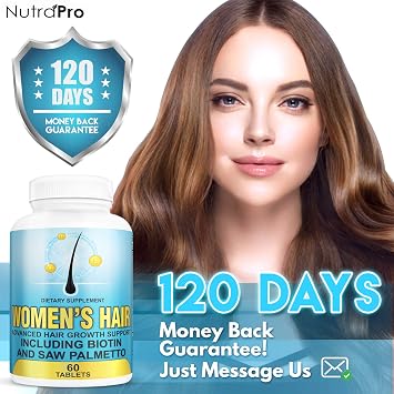 Hair Growth Vitamins With Saw Palmetto for Women-DHT Blocker,Hair Growth Supplement for Thicker And Perfect Hair.Hair Growth Pills for Thinning Hair.Get Healthy,Glow,Longer,Thick Hair.With Biotin.