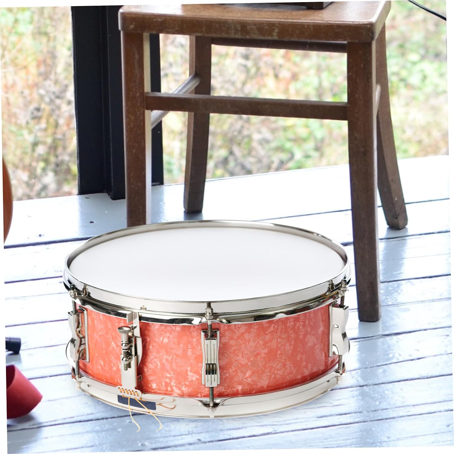 Mikinona Snare Drum Hoop Drum Side Ring Accessory Consistent Shape Clearer Sound