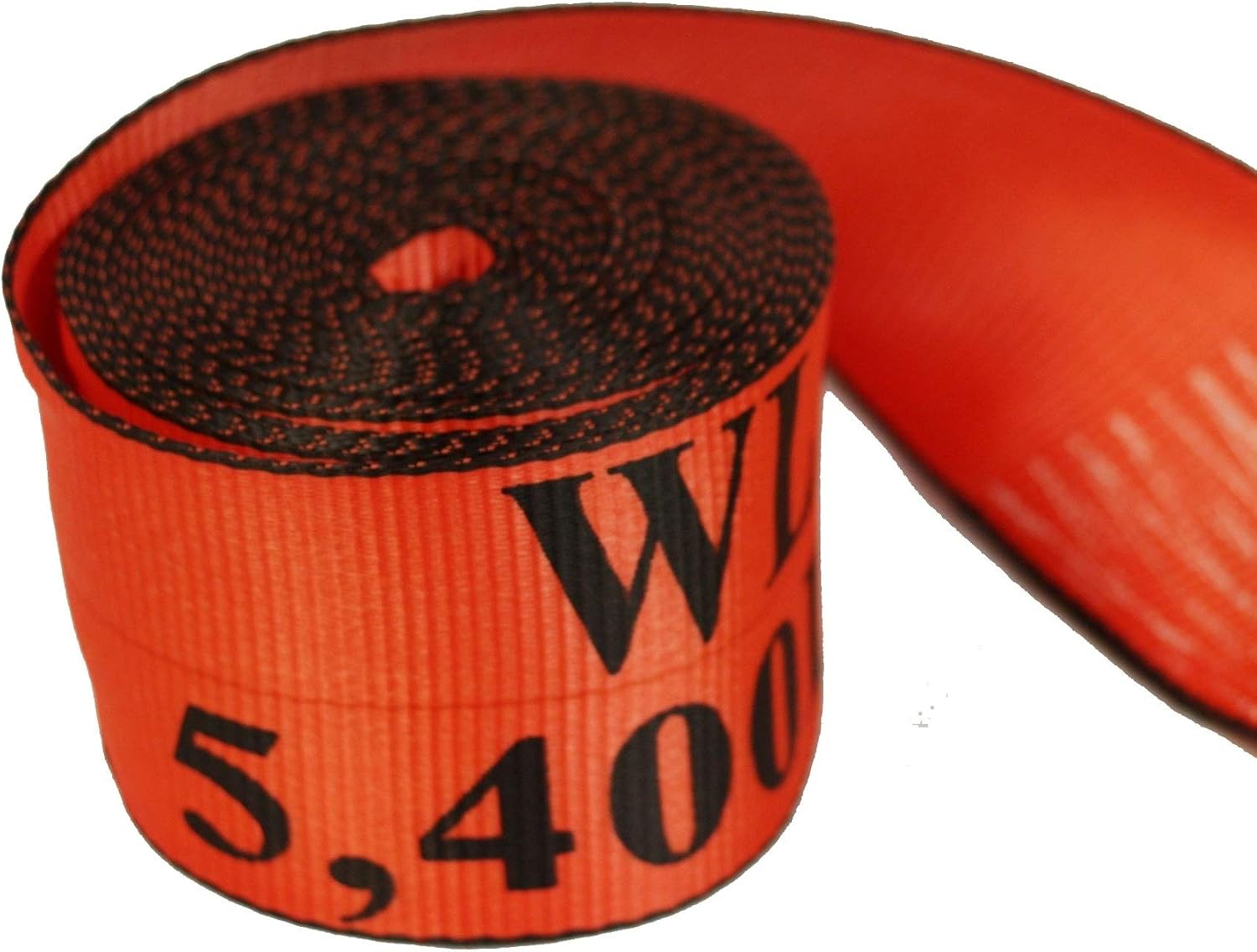 Mytee Products Winch Straps 4" x 30' Red Heavy Duty Tie Down w/Flat Hook WLL# 5400 lbs | 4 Inch Cargo Control for Flatbed Truck Utility Trailer (10 Pack)