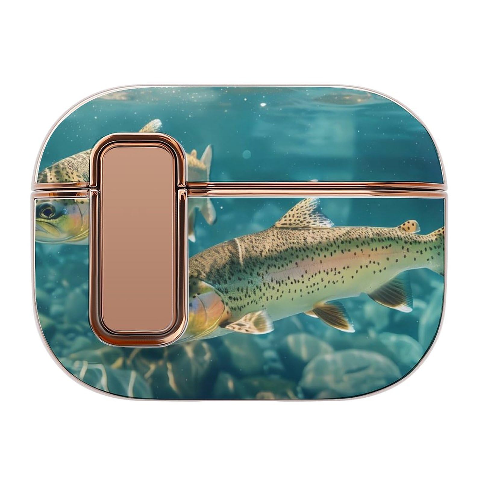 Trout Case Compatible with Airpods Pro 2 Protective Earbud Covers Hard Cases for Women Men