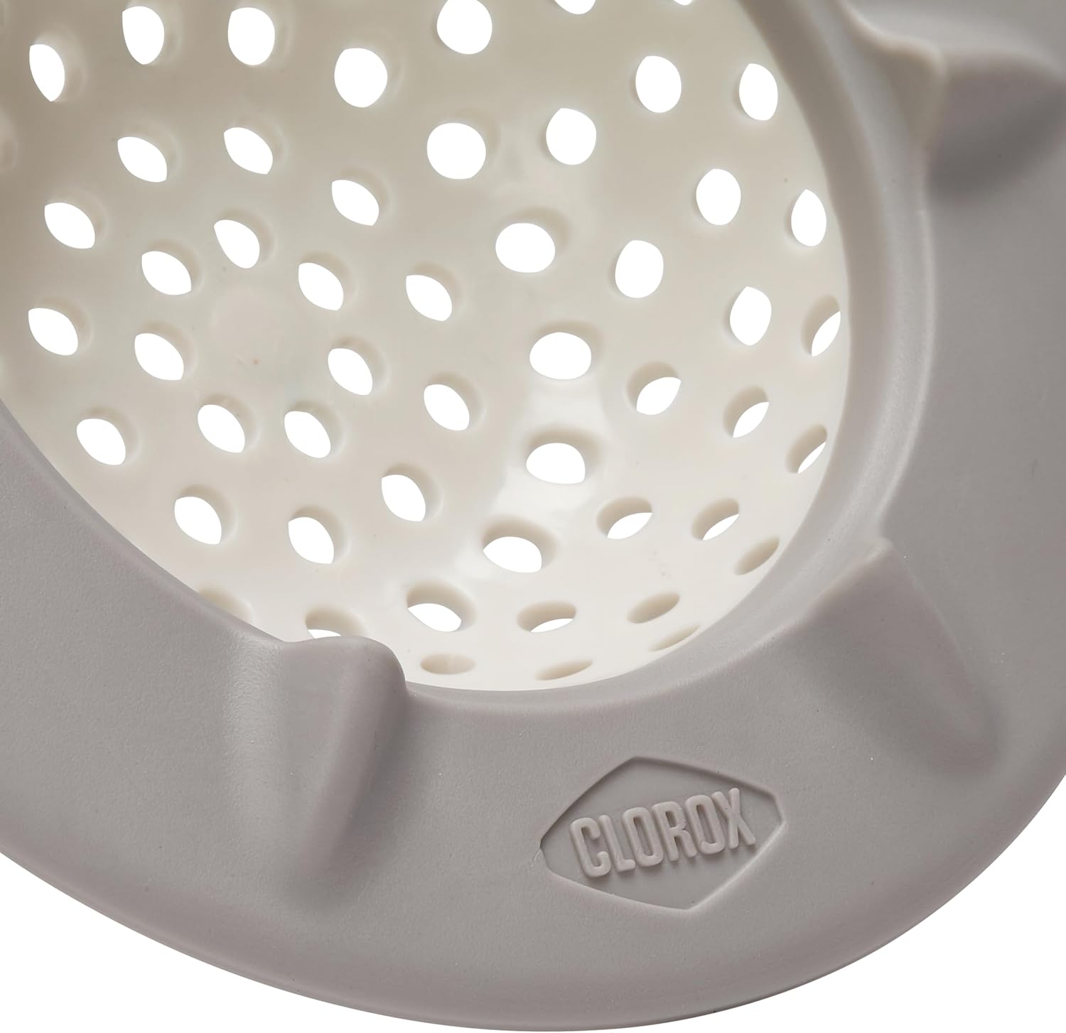 Clorox KeptClean Kitchen Waterflow Sink Strainer – Made with Recycled Materials, Prevents Clogged Drains and Water Backups, Protects Dishware, Easy Clean, 2-Pack – Almond Cream