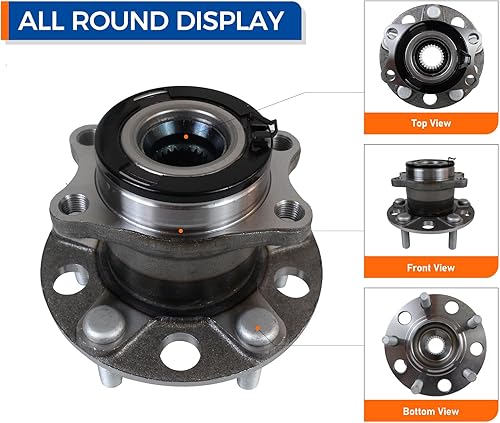Miniatura 2 de PAROD 512333 Buje de rueda trasera y conjunto de rodamiento compatible con Jeep Compass 4WD 2007-2017, Jeep Patriot 4WD 2007-2017, Dodge Caliber AWD