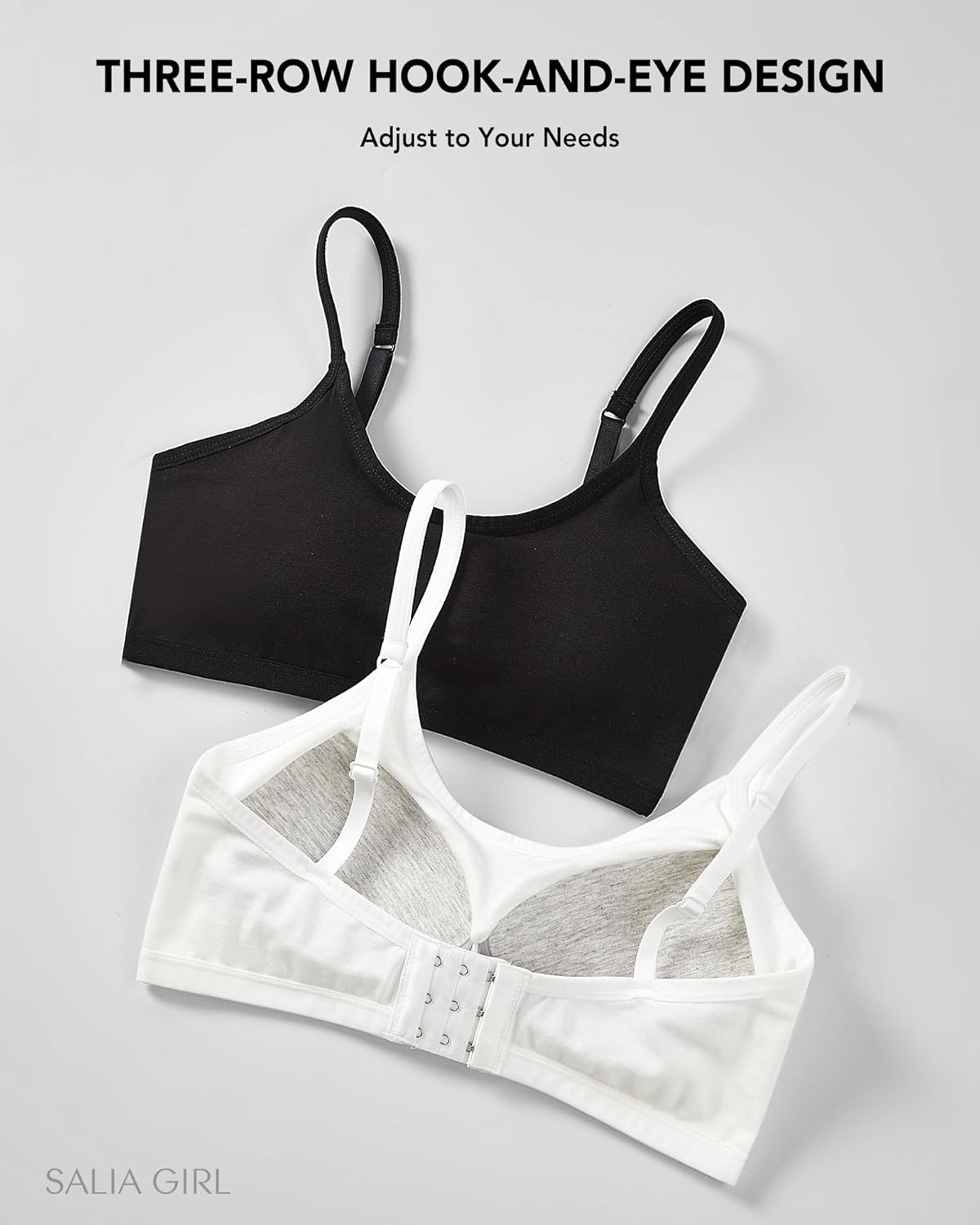 SALIA GIRL Sport Crop Cami Bras for Teens & Training Girls Bras with Adjustable Straps - Image 5