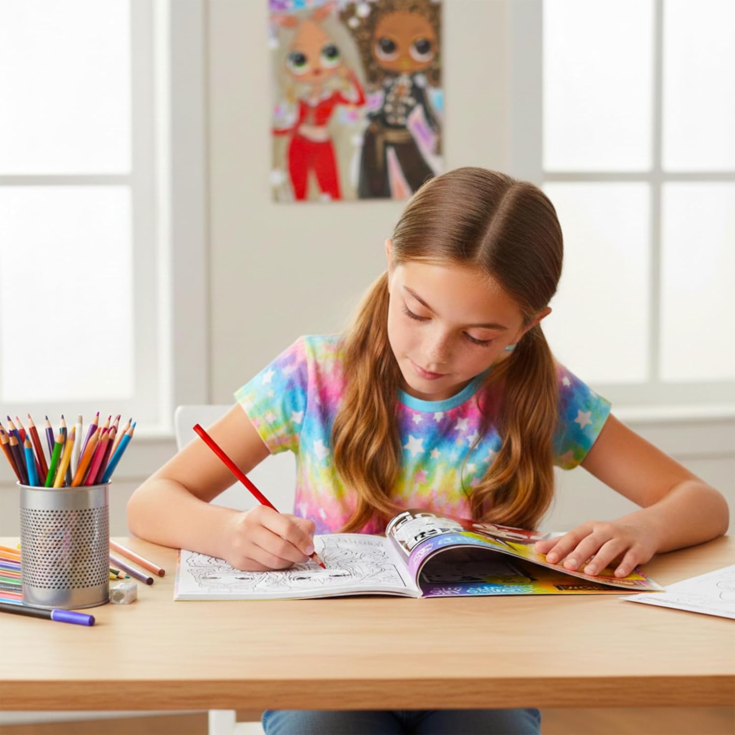 Rainbow High Coloring & Activity Book Bundle for Girls - Coloring, Puzzles, Games & Shopkins Stickers