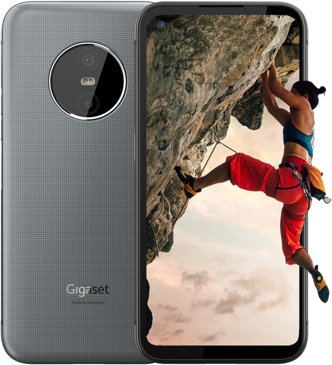 GX6 Outdoor Smartphone 5G - Military Standard, Dust & Waterproof IP68 - 6,6" FHD+ Display with Gorilla Glass, 128GB+6GB RAM - 50MP Camera - Fast Charging - Android 14 compatible, Titanium Grey