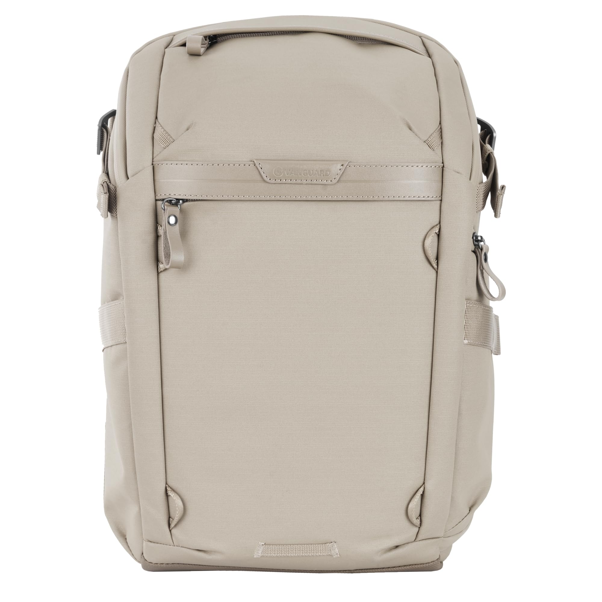 VANGUARD VEO Metro B20L Camera &amp; Everyday Backpack (Cream) – Fits 70–200mm Attached, 14" Laptop Storage, Convertible Daypack Design, Carry-On Ready