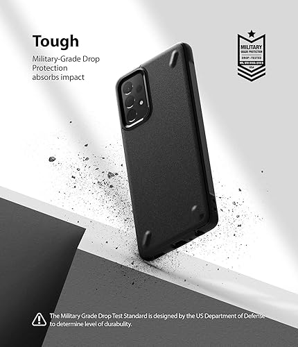 Miniatura 5 de Ringke Onyx - Carcasa compatible con Galaxy A72, pantalla elevada, resistente, resistente, resistente a los golpes, TPU