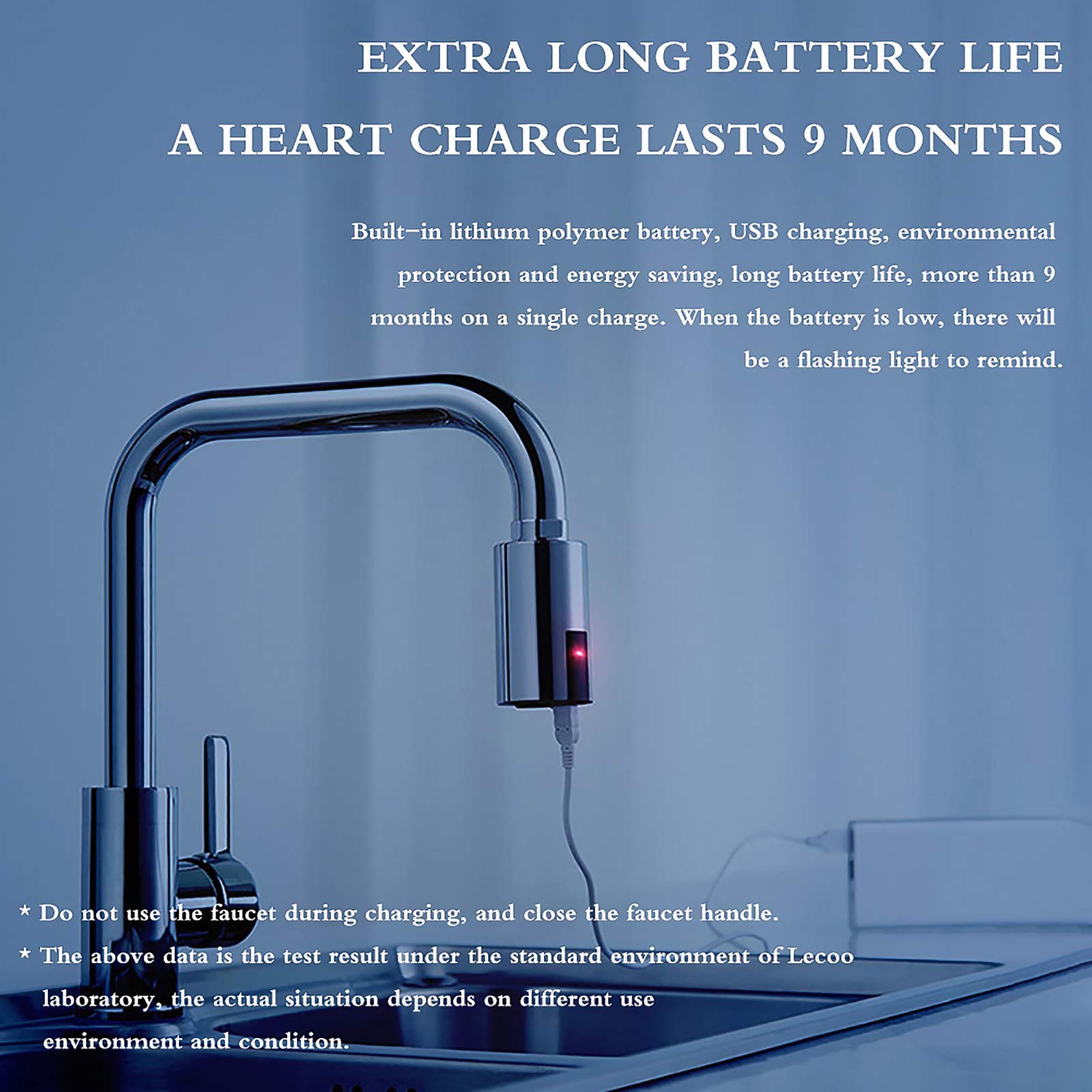 Grifo Inteligente Por Infrarrojos Automático Sin Contacto Con Sensor De Lavado De Manos Con Agua Fría Que Ahorra Agua, Apto Para Boquillas M22 Y M24, Metal Pulido