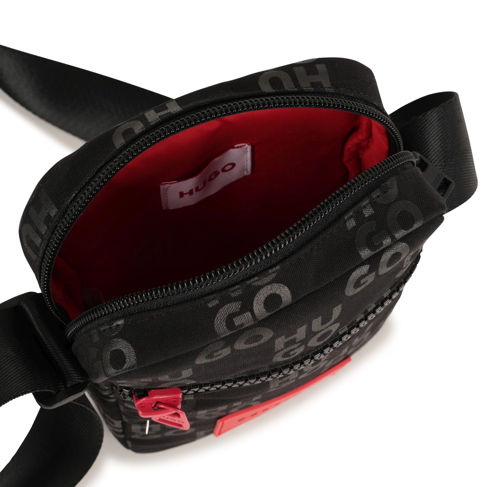 HUGO G00555 Bandolera para niño, Negro, Taille normale
