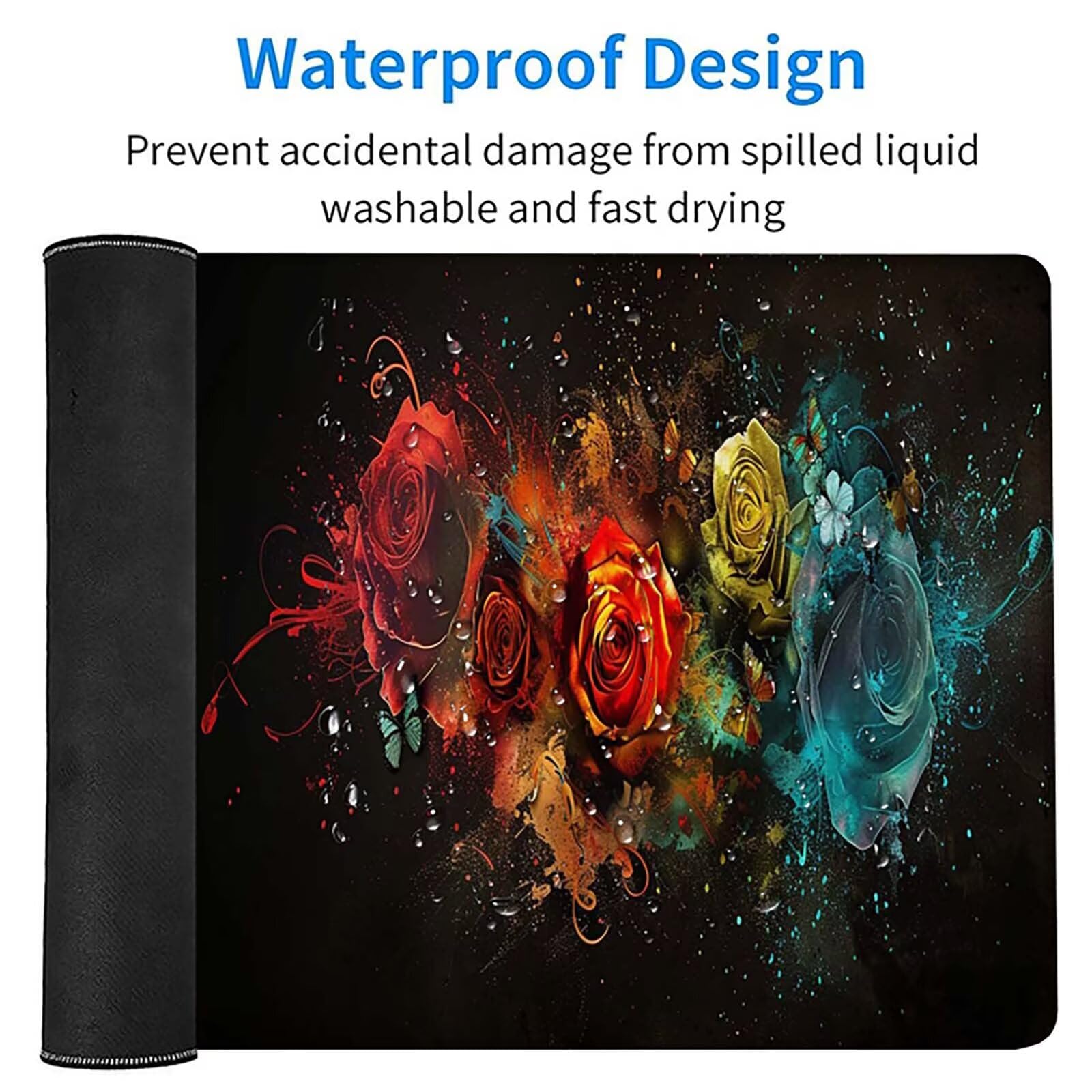 Podkładka pod mysz XXL 1200x600x3mm, czerwona podkładka pod mysz do gier z antypoślizgową gumową powierzchnią, poprawia precyzję i szybkość, komputer dla gracza i akcesoria biurowe, prezent dla