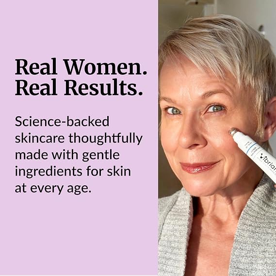 Vibriance Eye Renewal Serum for Mature Skin - Dark Circles, Puffiness & Fine Lines Treatment - 6 Advanced Ingredients with Caffeine & Hyaluronic Acid