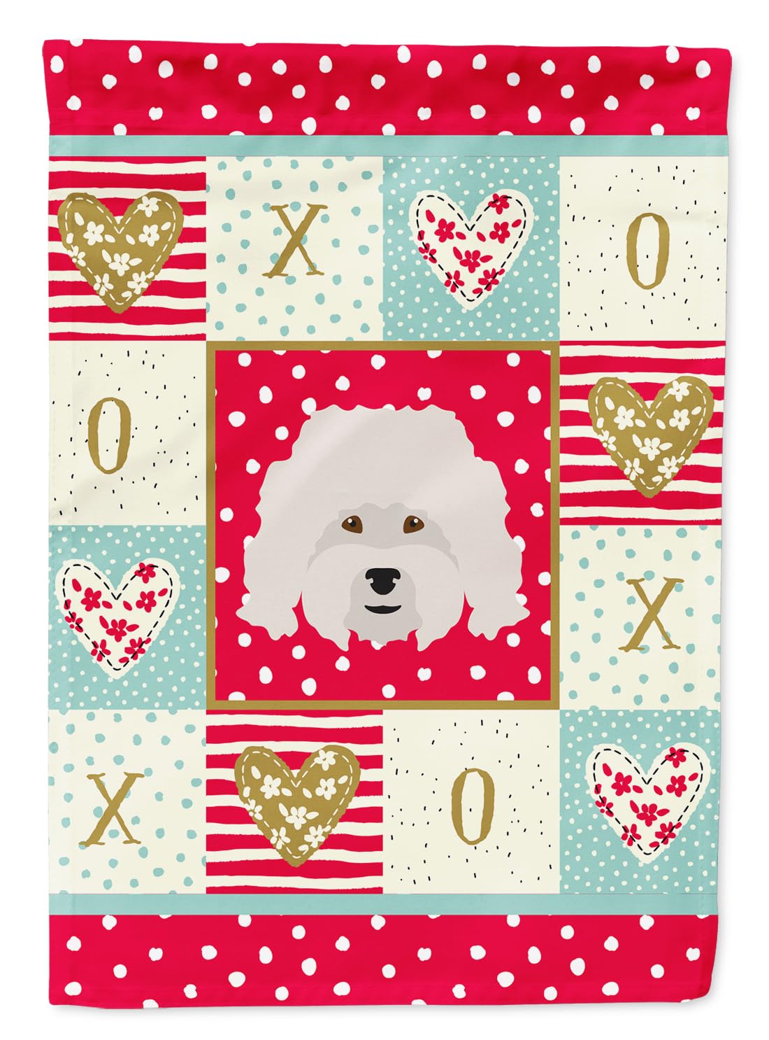Drapeau Bolognais Love CK5186GF taille S : fini les décors extérieurs ternes qui se décolorent
