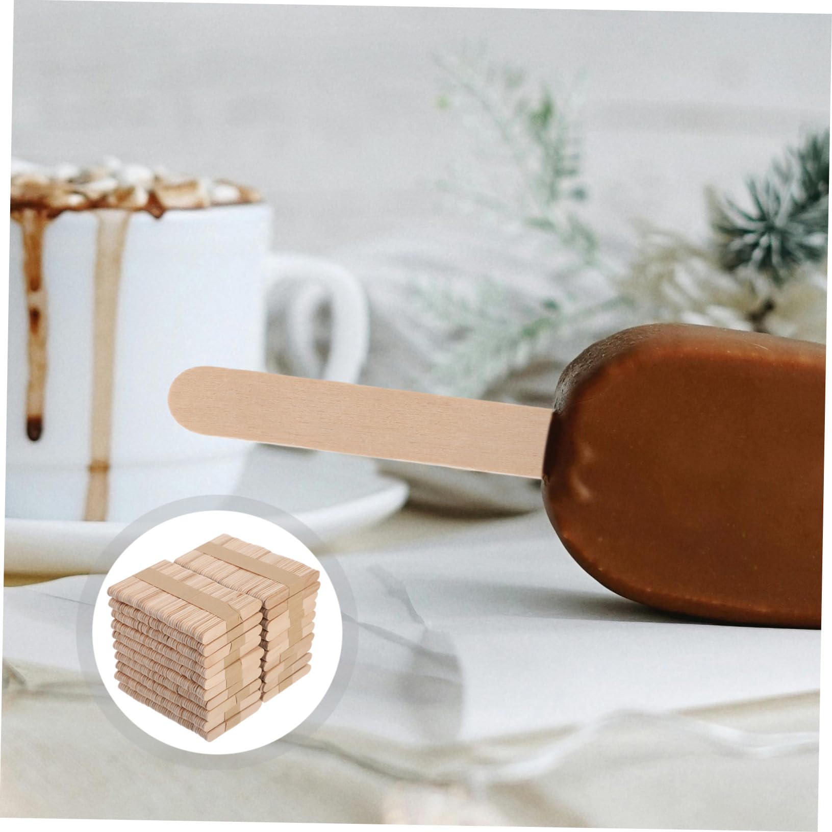 Gatuida 1000piezas Palitos de Madera para Manualidades de Naturales para Proyectos de Arte Manualidades Infantiles y Etiquetas para Plantas de Cera