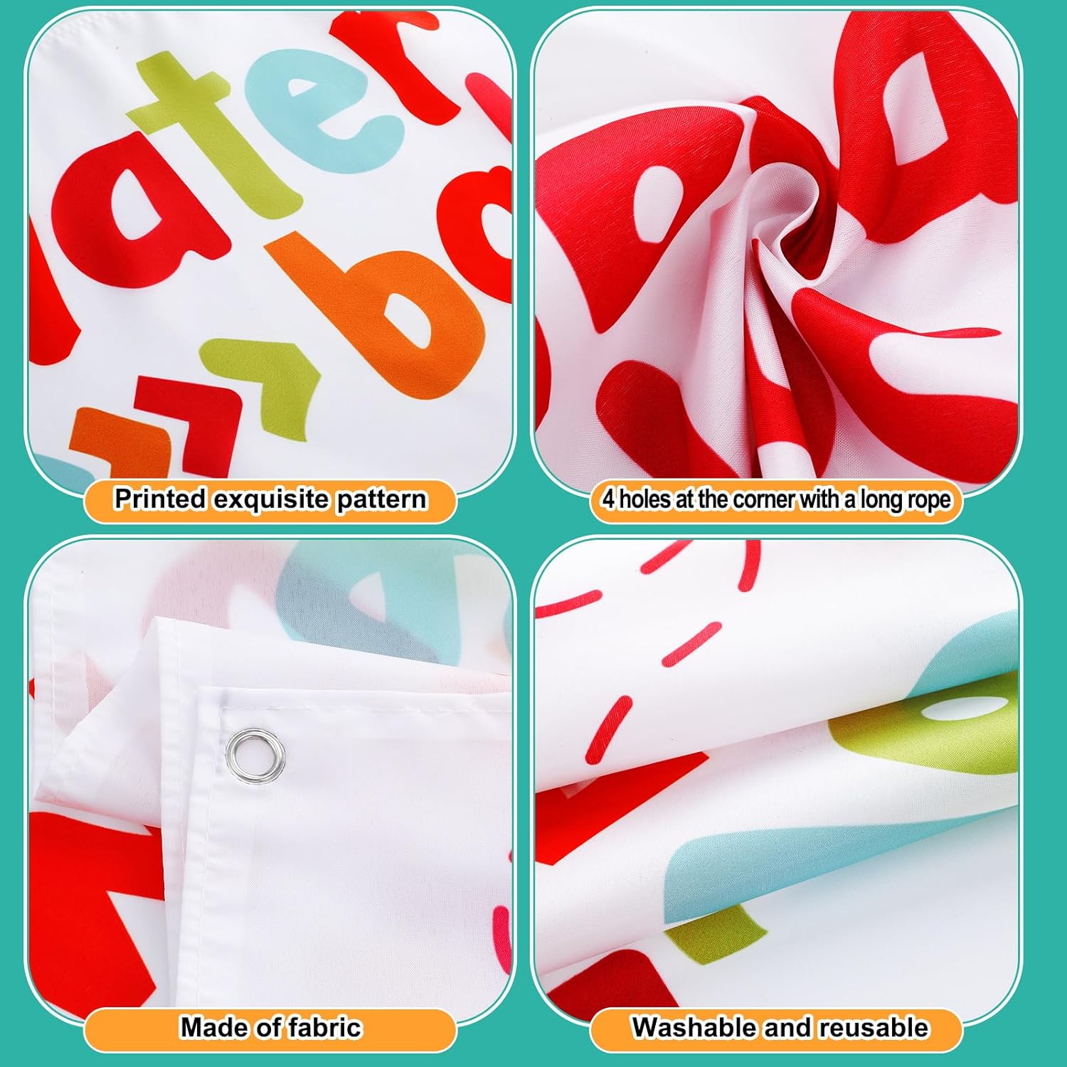 Mindsoft Water Toss Balloon Activity Set Include Toss Activity Banner, 50 Balloons, 2 Hose Nozzle Outdoor Shooter Target 4 Score Holes Water Ball Splashing Banner Swimming Pool Set for Summer Supplies