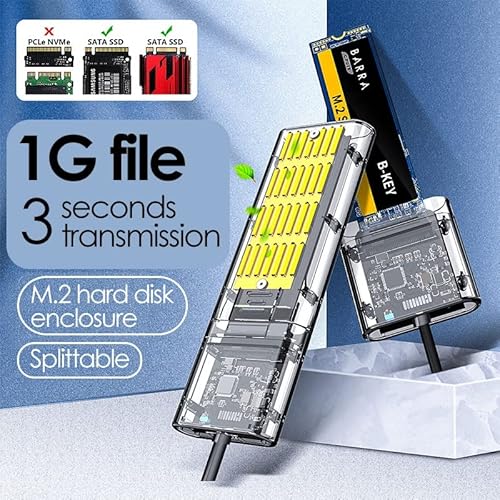 SZAMBIT M2 SSD CASE SATA Chassis M.2 para USB 3.0 SSD Adaptador Para PCIE NGFF SATA M / B Key SSD Di