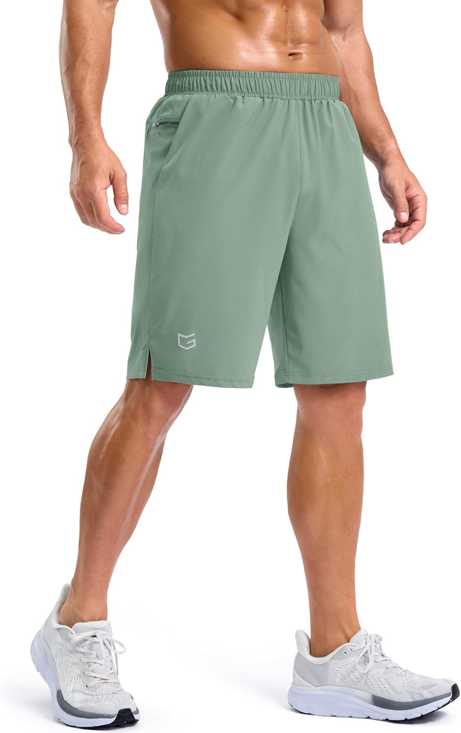 G Gradual Men's Workout Gym Shorts with 2 Zipper Pockets 7"/ 5"/ 9" Quick Dry Athletic Running Basketball Shorts for Men - Image 4