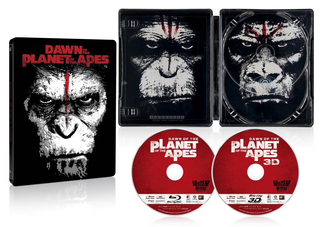 (Amazon.co.jp Exclusive) Planet of the Apes: New Century (Rizing) 3D & 2D Blu-ray Set, Steelbook Specifications (2,500 Set Limited Edition) (Blu-ray)