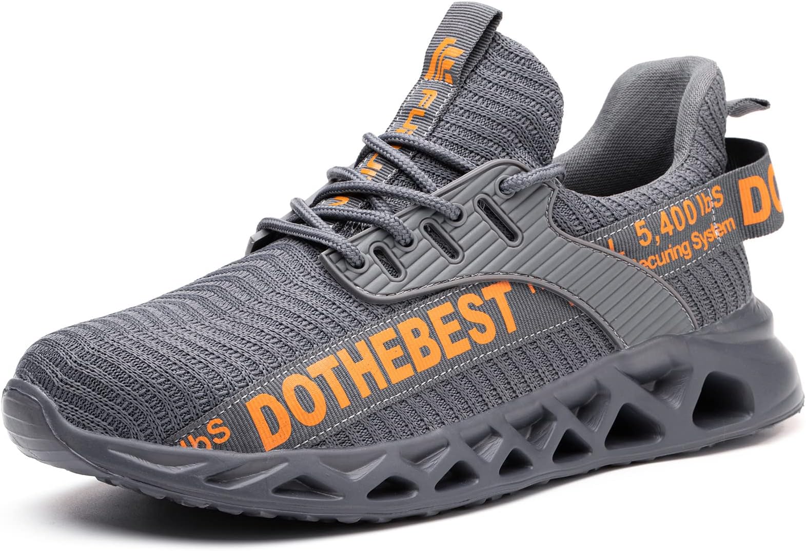 Furuian Steel Toe Sneakers for Men Women Lightweight Safety Shoes Comfortable Puncture Proof Slip On Indestructible Work Shoes