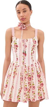 AGUA BENDITA Womens x Stoney Clover Lane Spring Mini Dress