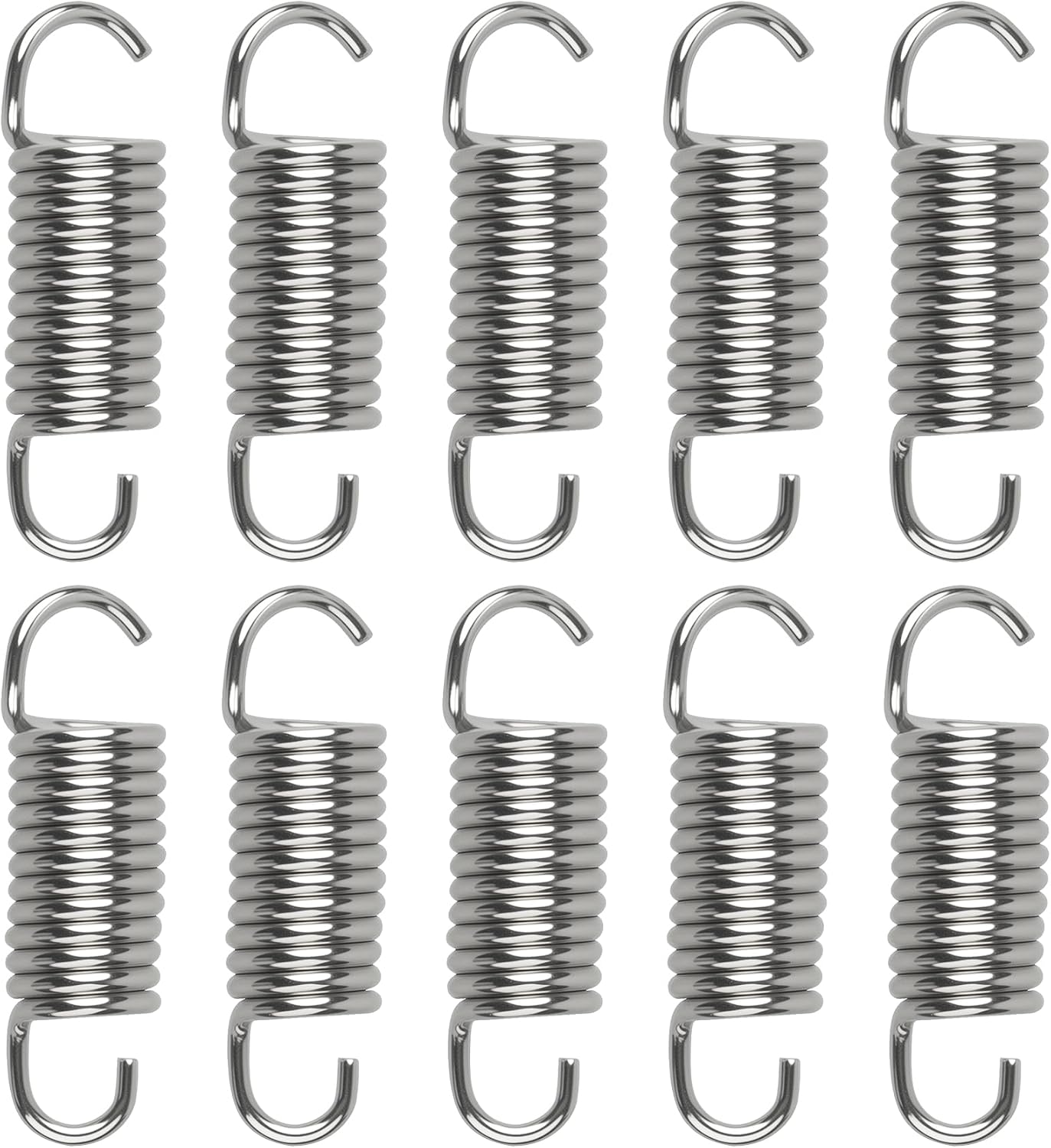 10 Pack 2-1/2 Inches (12 Turn) Overall Length Furniture Extension Springs