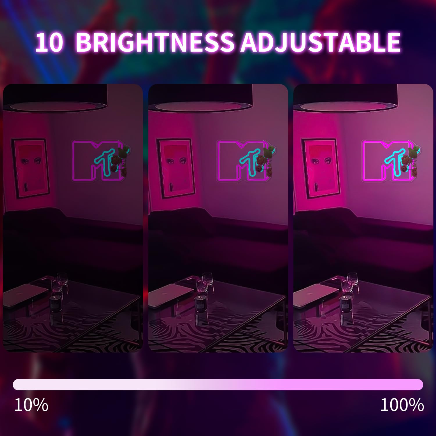 Musica Televisione Insegna al Neon Musica Luci al Neon per Decorazione Della Parete Dimmerabile USB Led Segno Lettera LED Neon Segno per Camera Da Letto Sala Record Musica Stazione