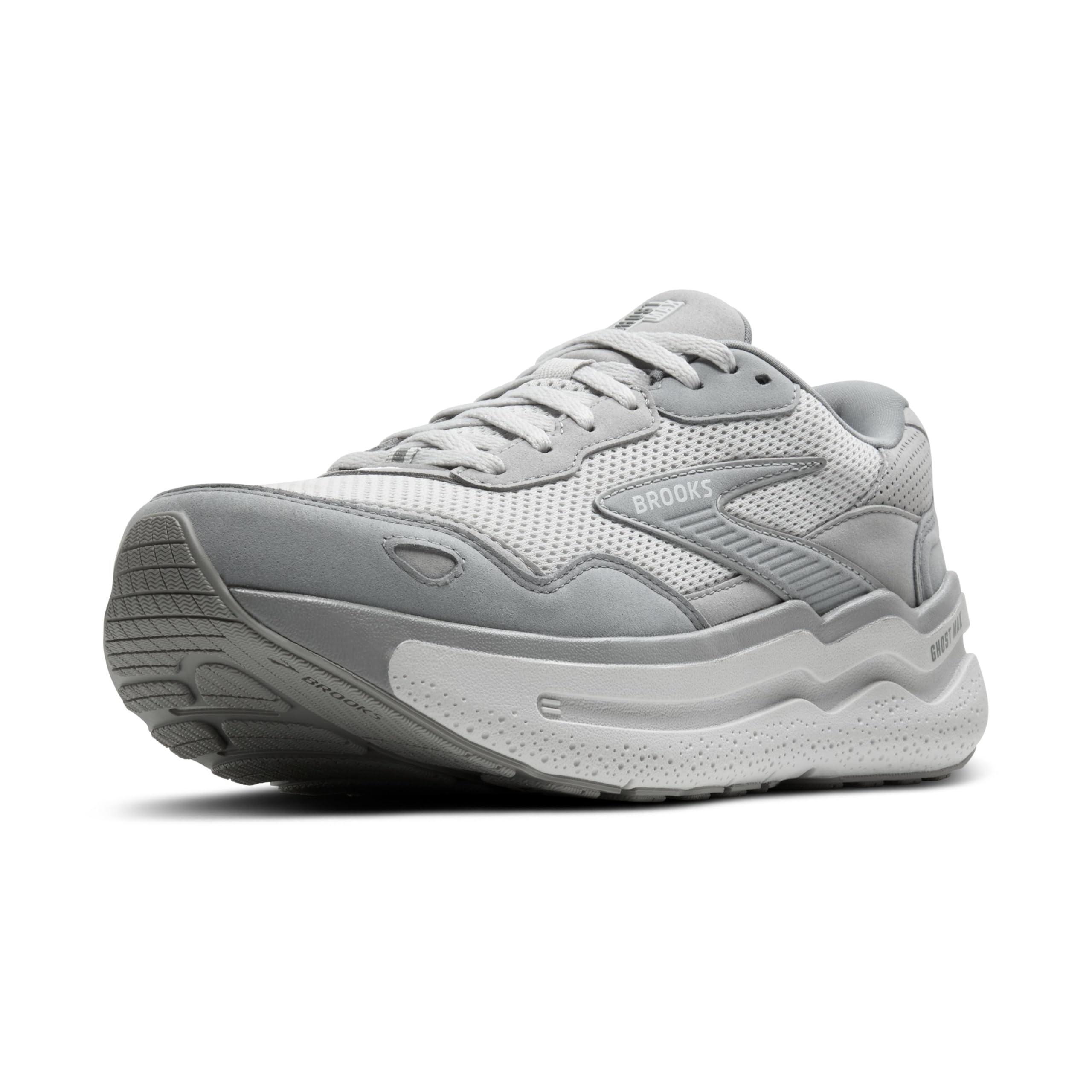 BROOKS 1104441D034 Ghost Max SE Men Primer Grey/Oyster/Alloy UK 9.5