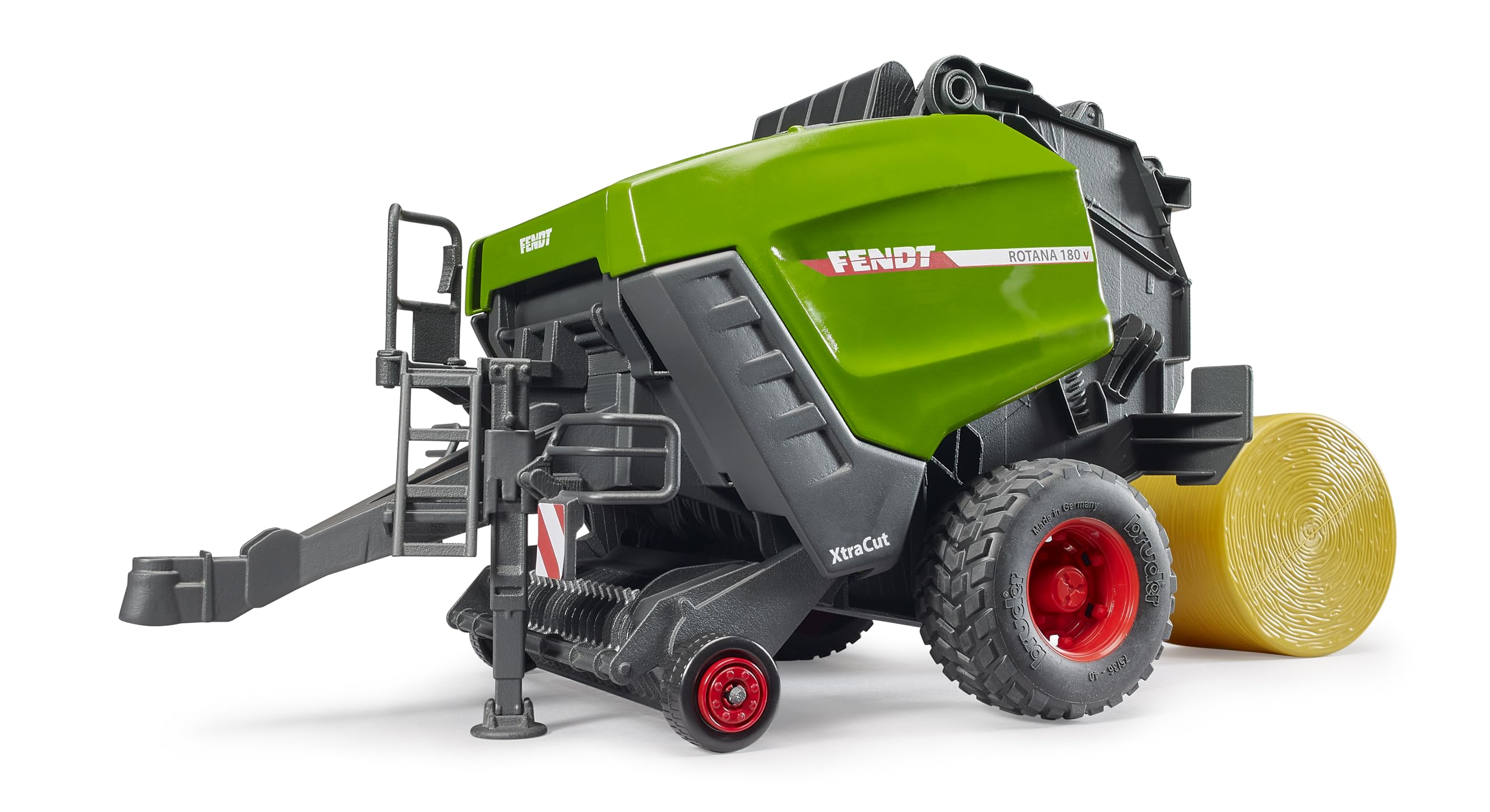 Bruder 02038 - Fendt Empacadora de pacas Redondas Rotana 180 V - Empacadora, cosechadora, Granja, Tractor, pacas de Paja