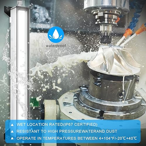 Miniatura 4 de Luz de trabajo LED, luz de garaje de 2200 lúmenes, 6500 K (blanco superbrillante) IP67 a prueba de explosiones luz LED para taller de maquinaria,