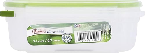 Miniatura 1 de STERILITE 3111606 Contenedor de hojas rectangular de 3.1 tazas