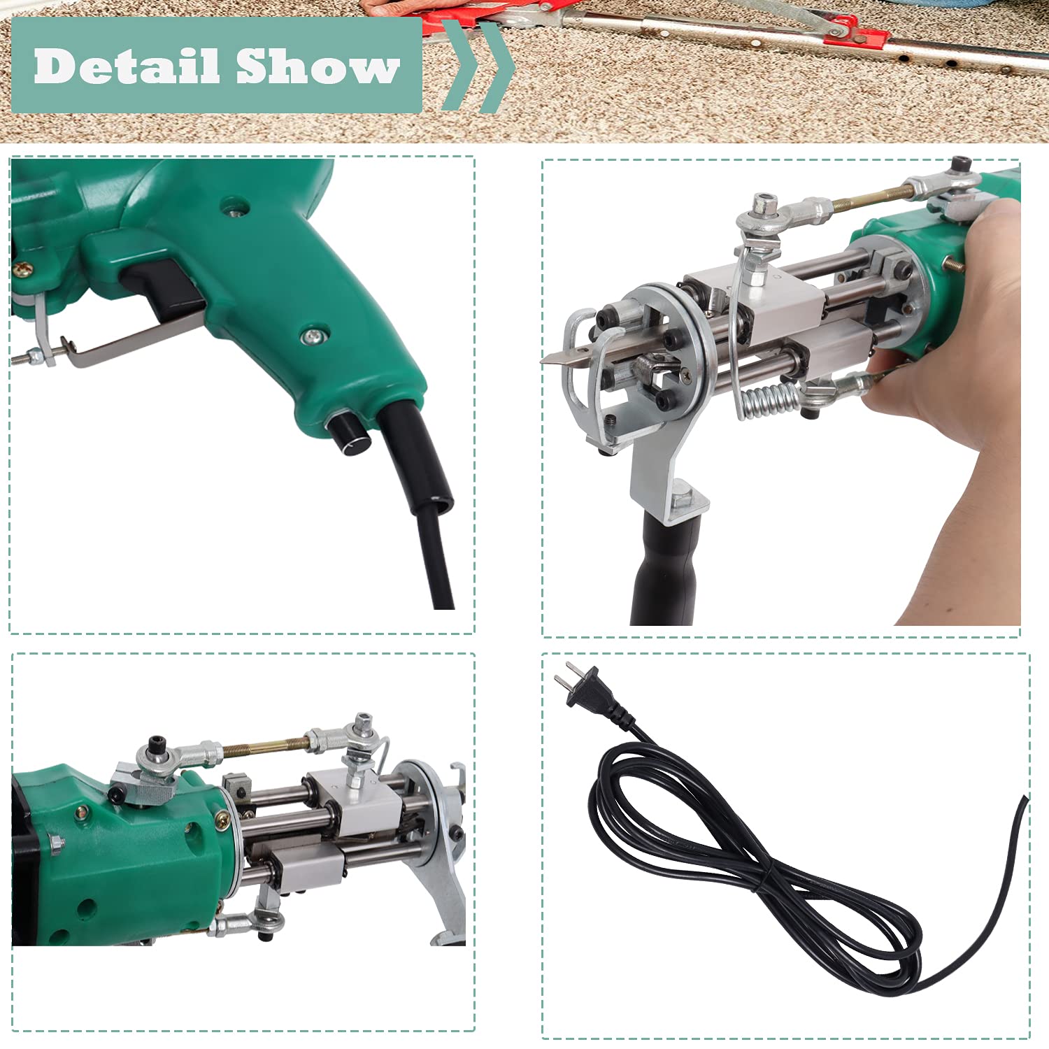 Buy New Improved Version KRD 1 Tufting Gun, Electric Carpet Tufting