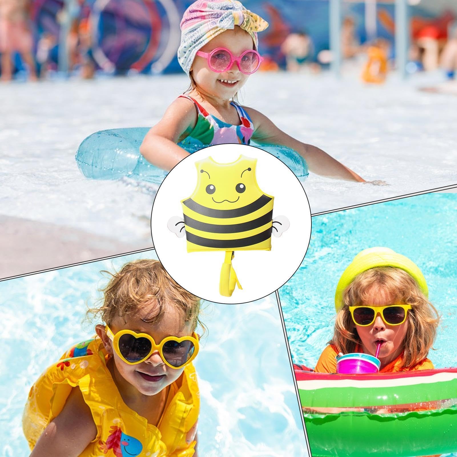 Chaleco Salvavidas Infantil,Chalecos Flotadores Infantiles con Diseño de Adorable | Traje de Baño Transpirable y Amigable con la Piel, Entrenador de Natación para Niños y Niñas en